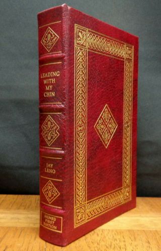 Leading With My Chin By Jay Leno Signed Easton Press Leather With