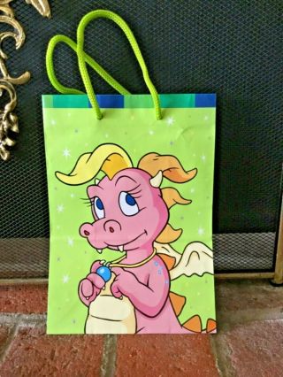 Rare Vtg 2001 Dragon Tales Gift Bag Sack Any Occasion Medium Size