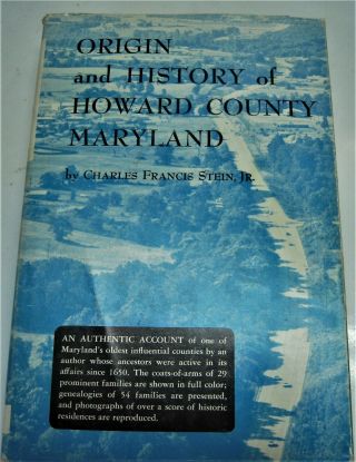 Genealogy/history Book Origin & History Of Howard County,  Maryland Coats Of Arms