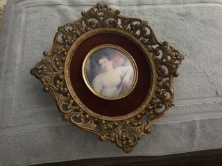 Vintage Portrait of a Girl by Millet A Cameo Creation Framed Picture 3