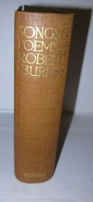 The Songs And Poems Of Robert Burns Printed London 1912 Illustrated Gift Idea
