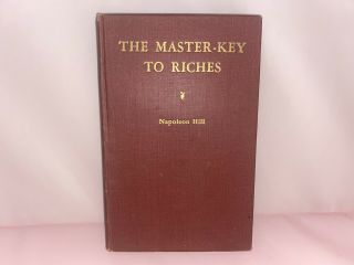 Rare Napoleon Hill The Master Key To Riches Book (1945) Hardcover