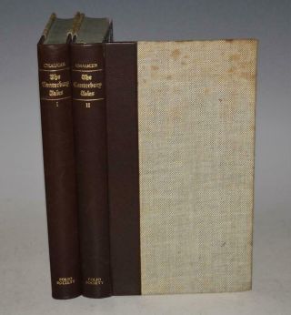 Geoffrey Chaucer Canterbury Tales 2 Vols Folio Society Woodcut Fine Binding
