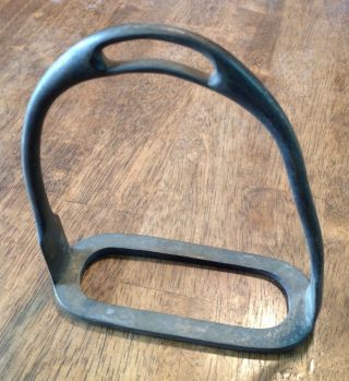 Vintage Stirrup Made Of Solid Nickel And Made In England