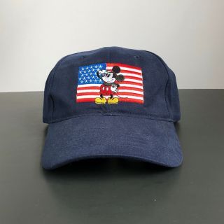 Mickey Mouse Vintage Baseball Cap Pre - Curved Bill Strapback Cap Disney Dad Hat