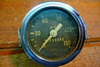 Vintage Stewart Warner Air Pressure Gauge 0 - 150