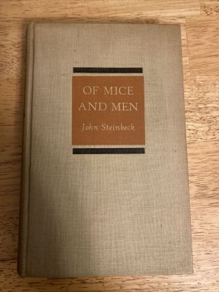 1937 Book - Of Mice And Men By John Steinbeck - First Edition