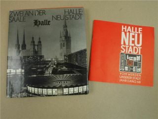 2 Bücher Halle Neustadt Vom Werden Unserer Stadt 1968 Und Zwei An Der Saale