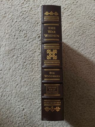 Easton Press The War Within By Bob Woodward Signed First Edition