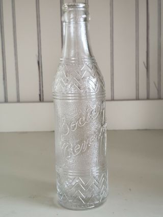 Vintage Art Deco Society Beverages Soda Bottle Dayton,  Ohio