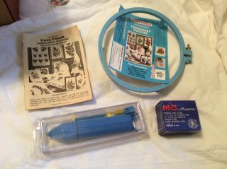 Vintage Easy Punch Automatic Embroidery Machine Kit With Accessories