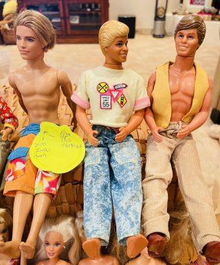 Barbie & Ken Dolls 15 BIG Lot• 1966,  68,  95,  99,  05,  09,  2010 w/ Accessories 3