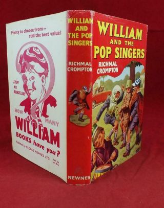 William And The Pop Singers Richmal Crompton 1st Edition Dust Wrapper Jacket