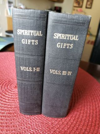 Spiritual Gifts By Ellen G.  White In 2 Books Set Of 4 Volumes 1945 Very