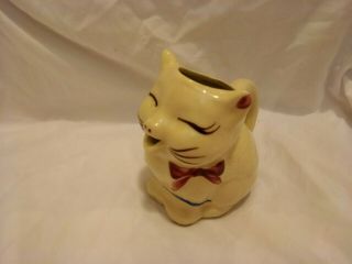 Vintage Shawnee Puss N Boots Creamer Hand Painted Cat Open Mouth