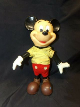 Vintage Mickey Mouse Toy Figure - Walt Disney Productions