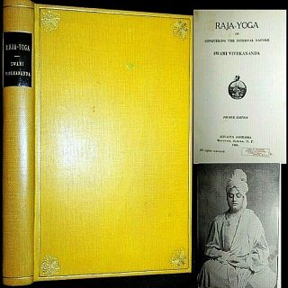 1930 Raja Yoga Swami Vivekananda Philosophy India Meditation Hindu Monk Exercise