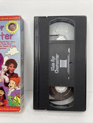 VTG 1990s Kids for Character (VHS) Barney Lamb Chop Gullah Gullah Island 3