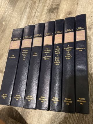 7 Volumes The Complete Novels Of Mark Twain Nelson Doubleday Hardback