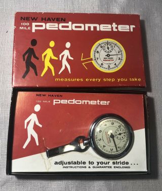 Vintage Haven 100 Mile Pedometer Model 230 W/ Box Pre - Owned