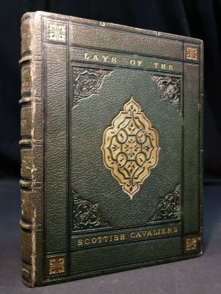 1863 1st Edn Riviers Celtic Binding Lays Of The Scottish Cavaliers Illustrated