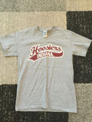 Vintage Indiana University Hoosiers Basketball Football T Shirt Size S Small