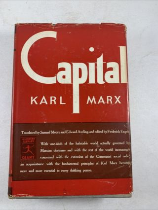 Modern Library: Karl Marx Capital The Communist Manifesto Edition 1906 Rare