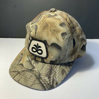 Vintage Camo Pioneer Seed Patch Snapback Trucker Cap Hat K - Products Made In Usa