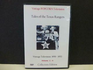 1950 Vintage Popcorn Theater Tales Of The Texas Rangers Collectors Edition 4 Dvd