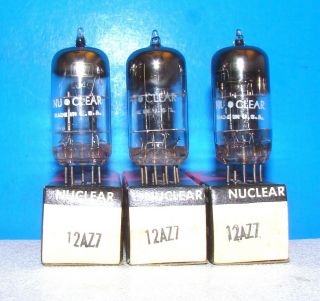 12az7 Nos Nuclear Radio Audio Amplifier Vintage Vacuum Tubes 3 12az7a