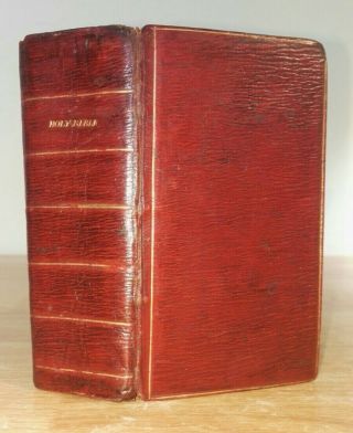 1815 King James Bible.  Red Morocco Binding.  Containing The Old And Testament