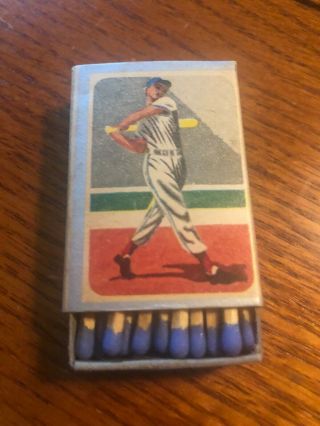 Vintage Ted Williams Match Box W/ Matches Ohio Blue Tip Safety Matches