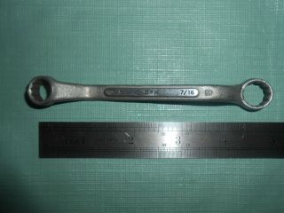 Vintage " S - K Usa 33512 " Double Offset Box End Wrench 7/16 " & 3/8 "