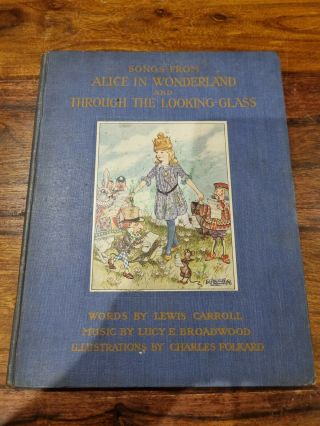 1921 Songs From Alice In Wonderland Carroll Music Songs Colour Illustrations 1st