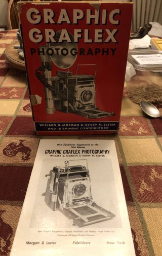 Graphic Graflex Photography 10th Ed 1954 Morgan Lester Larger Camera Guide