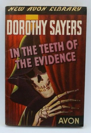 Avon 40 In The Teeth Of The Evidence By Dorothy Sayers 1st Vgf 1943 Lord Wimsey