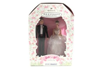 Barbie & Ken Hallmark Keepsake Christmas Ornament “wedding Day” Vintage 1997 Nos