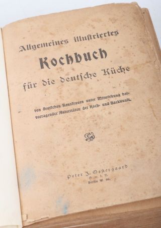 Allgemeines illustrirtes Kochbuch für die deutsche Küche Oestergaard um 1900 2