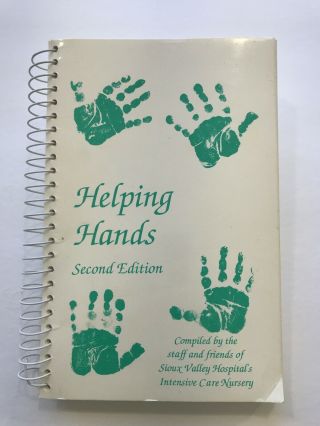 Sioux Falls Sd Vtg Helping Hands Nursery Cook Book Sioux Valley Hospital Staff