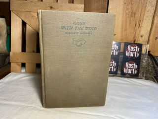Antique 1936 " Gone With The Wind " By Margaret Mitchell Hardcover Book