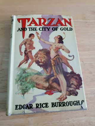 Tarzan And The City Of Gold,  1933 [1948 Reprint],  Edgar Rice Burroughs,  Hcdj