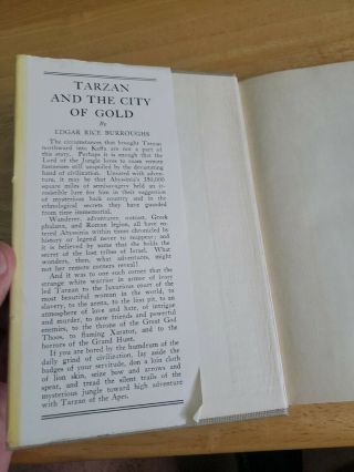 Tarzan and the City of Gold,  1933 [1948 reprint],  Edgar Rice Burroughs,  hcdj 3
