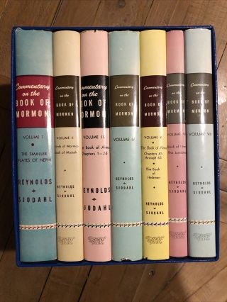 Commentary On The Book Of Mormon By George Reynolds 8 Volumes Full Set Lds Rare