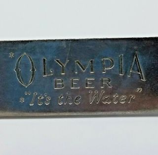 Vtg 1970s Advertisng Metal Beer Can & Bottle Opener Olympia Beer It 