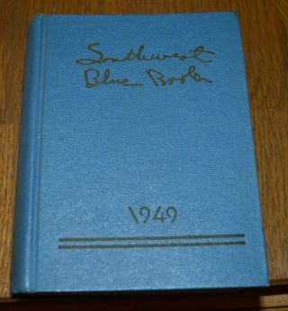 Vintage Southwest Blue Book 1949 Los Angeles