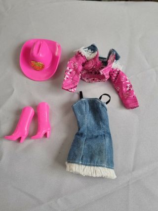 Vintage Barbie Cowgirl Hat N Boots Western Fun Fashions