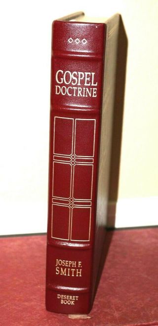 Gospel Doctrine By Joseph F.  Smith 1990 Lds Mormon Leather Employee Gift Book