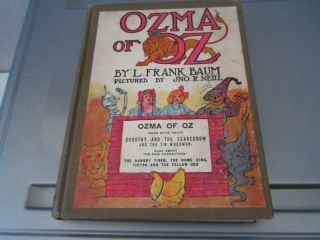 Ozma Of Oz By L Frank Baum 1907 Color & B&w Illustrations Vgc