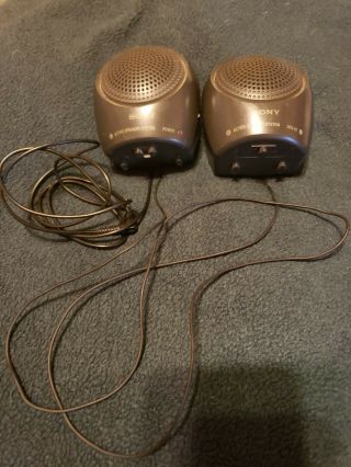Rare Model - Vintage Sony Active Speaker System Srs - A5 (aa Battery Power)