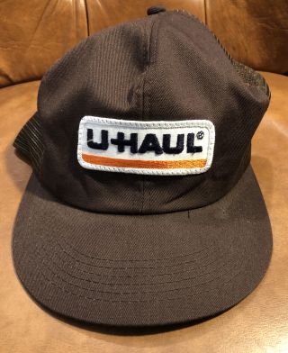 Vintage U - Haul Moving Storage Patched Snapback Baseball Cap Hat (see Details)